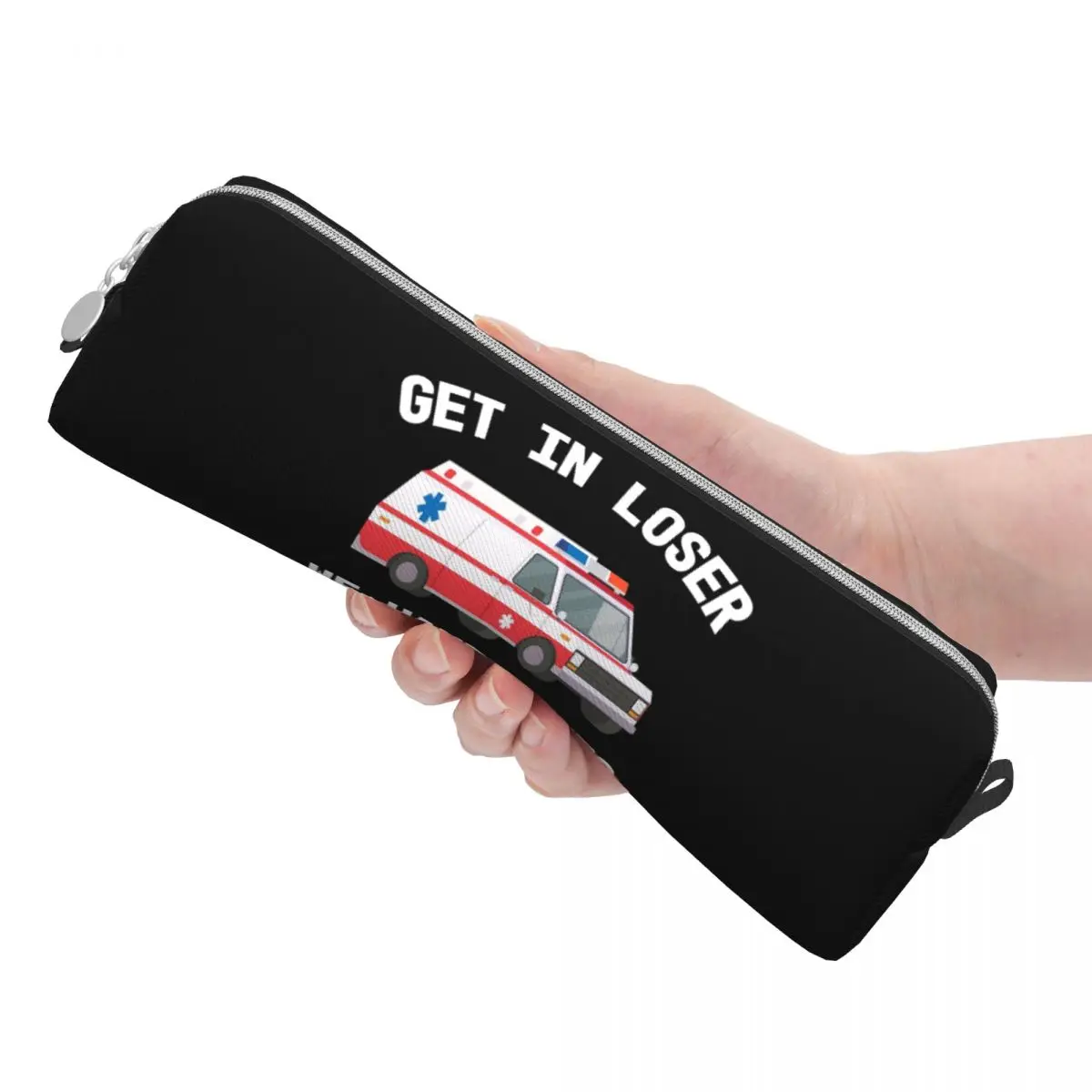 EMS المسعف EMT احصل على مقلمة إسعاف الخاسرة سعة كبيرة أكياس القلم صندوق القلم القرطاسية قلم رصاص الحقيبة حقيبة مستحضرات التجميل #3