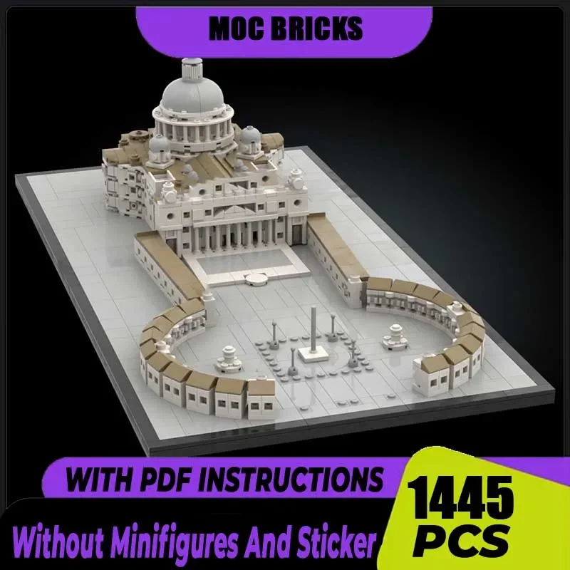 

Модель City Street View Moc Building Bricks Saint Peter's Basilica Technology Blocks Сборка Подарочные строительные игрушки DIY Set