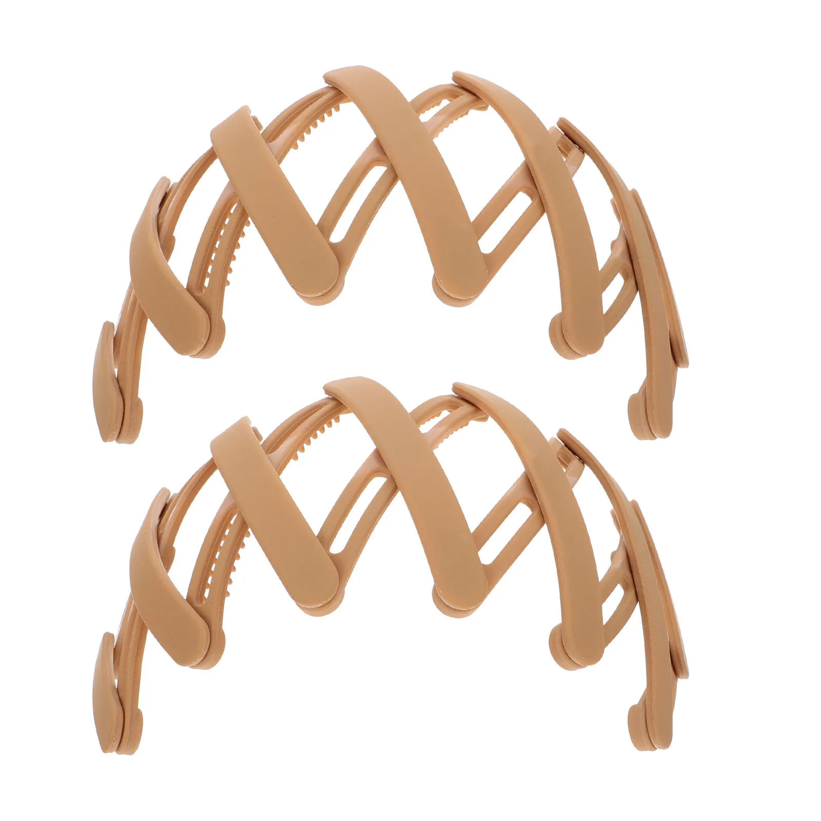 

2 шт. складные выдвижные пластиковые повязки для волос с зубчатыми вставками для надежной фиксации, нескользящие, для женщин и девушек, для вечеринок и свадеб