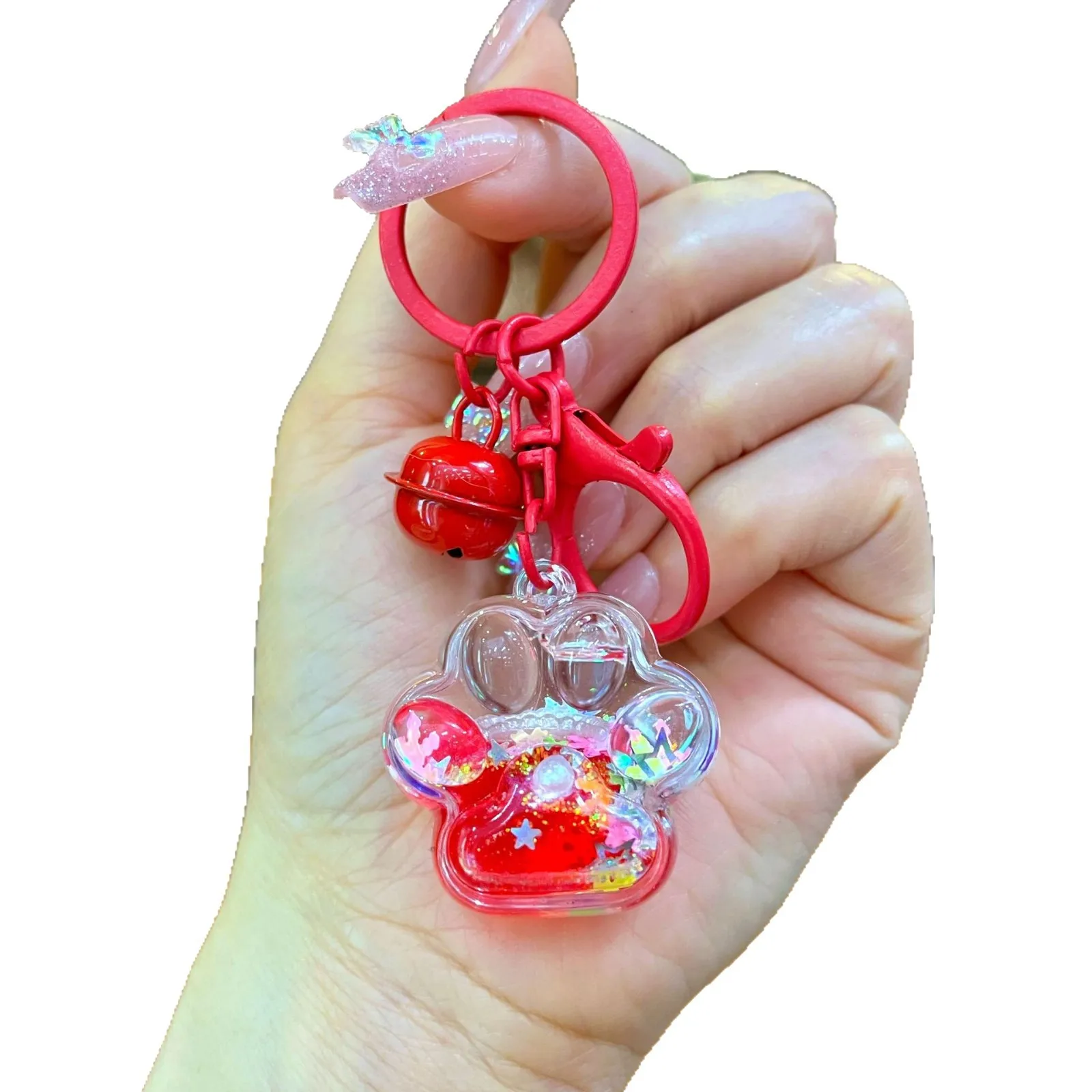Kawaii Cat Claw Keychain Bag Pendant image