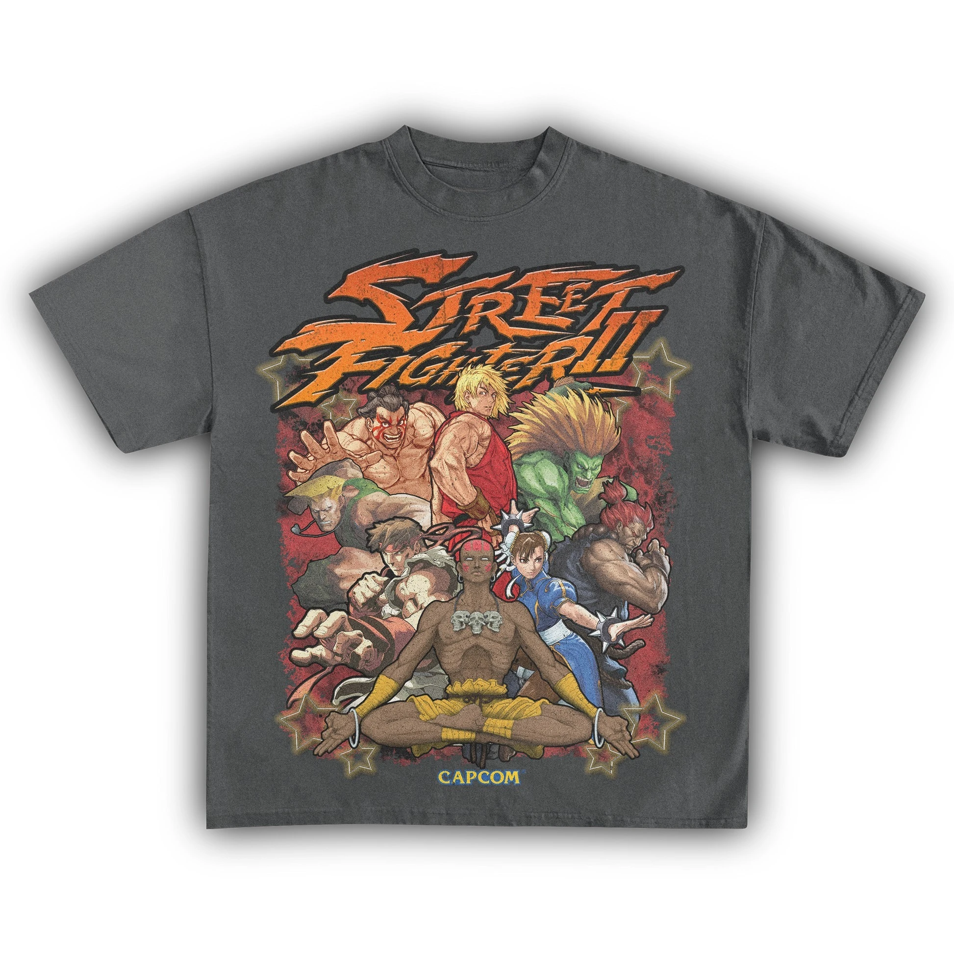 Street Fighter II Characters Graphic T-shirt Men's Women's Casual Cotton Streetwear Short Sleeve O-neck Tee - view 5