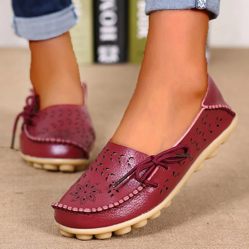 Women Flats Fashion Comfortable Women Shoes Lace Up Nurse Shoes Soft Sneakers Women Shoe Casual Shoes Female Plus Size