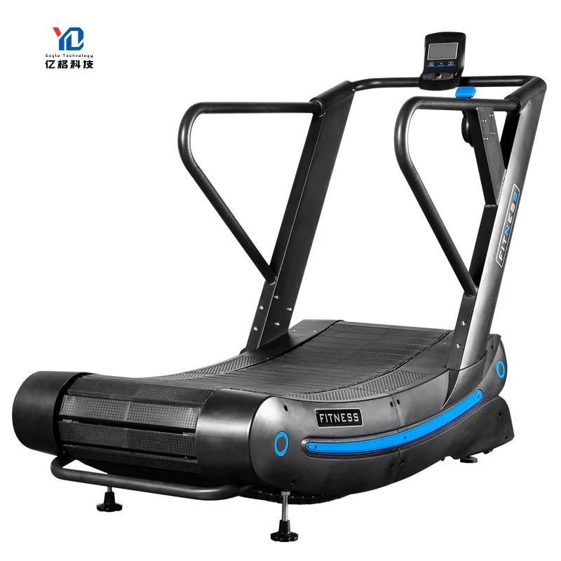 

Fitness Non-motorized Unpowered manual curved treadmill With Fast Speed Treadmills