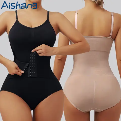 Aishang Breasted Bodysuit Women Slimming Shapewear Corset Reducing Full Body Shaper Tummy Control Butt Lifter Modeling Underwear