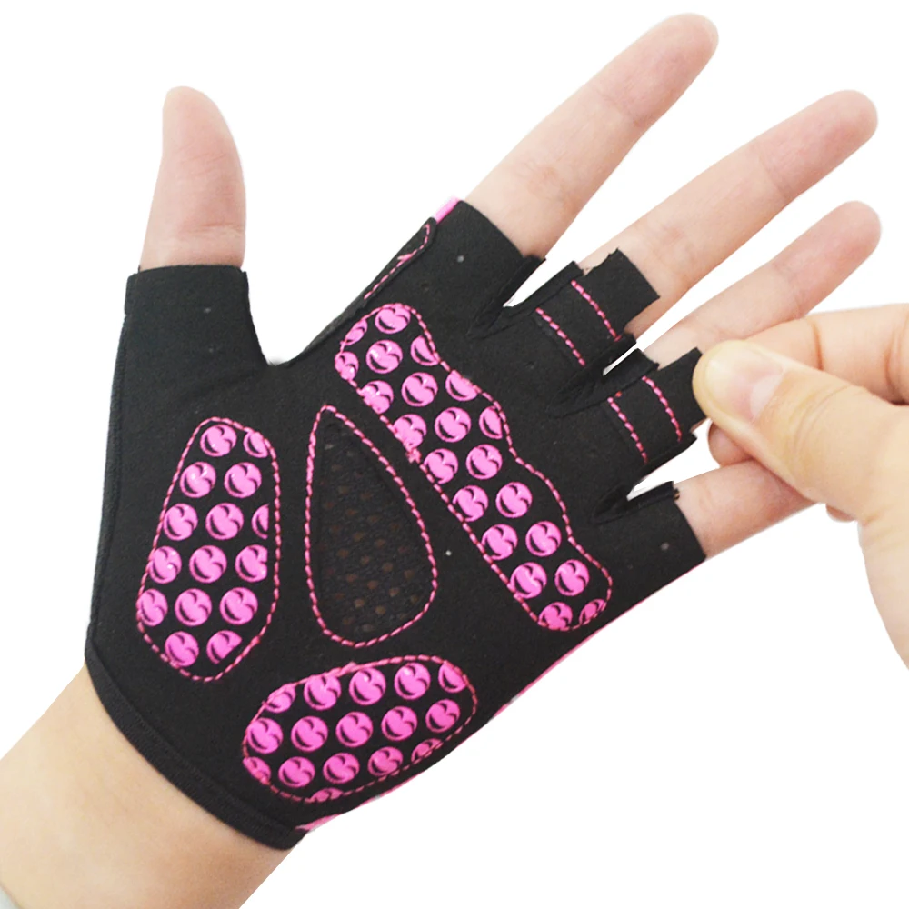 MOREOK Kids Gloves 3MM Pads Monkey-bar Gloves Half Finger Children Cycling Gloves Child Balance Bike Bicycle Gloves boys Girls