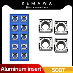 KEMAWA 10pcs inserto in metallo duro SCMT09T302 SCMT09T304 SCMT09T308 AK portautensili per tornitura in alluminio barra di alesatura taglierina CNC