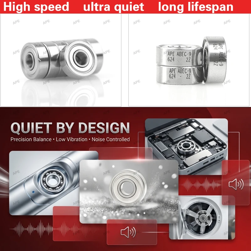 Imported small bearing inner diameter 2mm 3mm 4mm 5mm 6mm 7mm 8mm 9mm 10mm 3x8x4 8x22x7 8x16x5 2x5x2.5miniature bearings