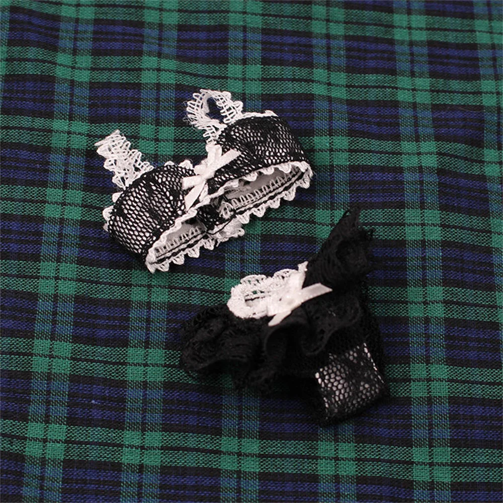 Blythe Puppenkleidung BH Unterwäsche OB24 Tang Guolijia kleine Stoffpuppenkleidung schwarz und weiß Farben