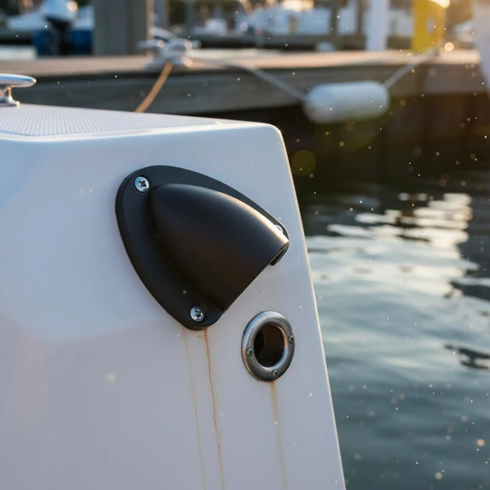 Clamshell Marine Vent Cover Nylon Boat Deck Air Outlet Weather Resistant Cable Protector for Sailboat Yacht RV Cabin Ventilation