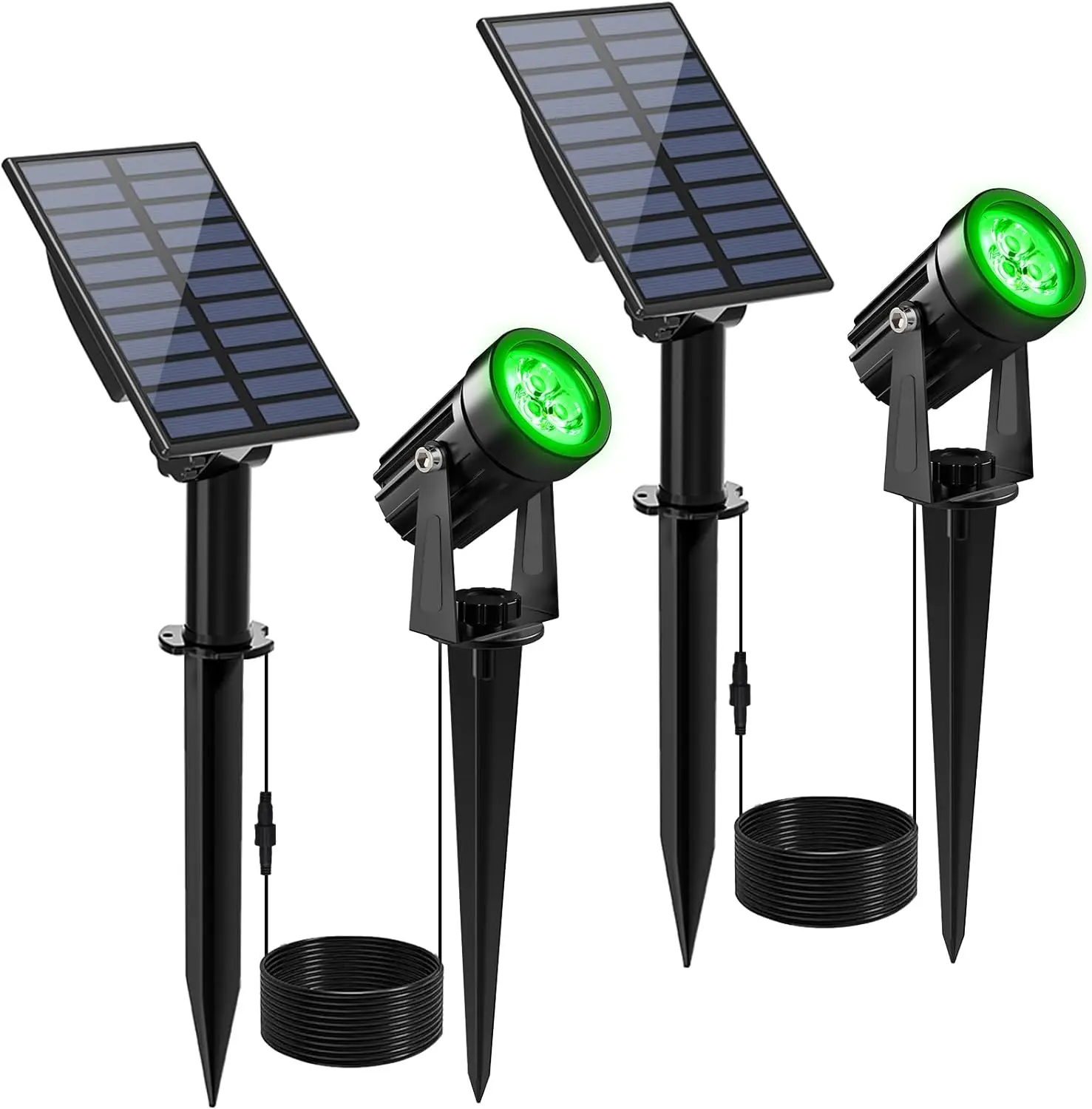 

Solar Green Spotlight Outdoor Landscape Solar Wall Lamp for Tree IP65 Waterproof Garden Wall Decoration LED Street Lawn Light