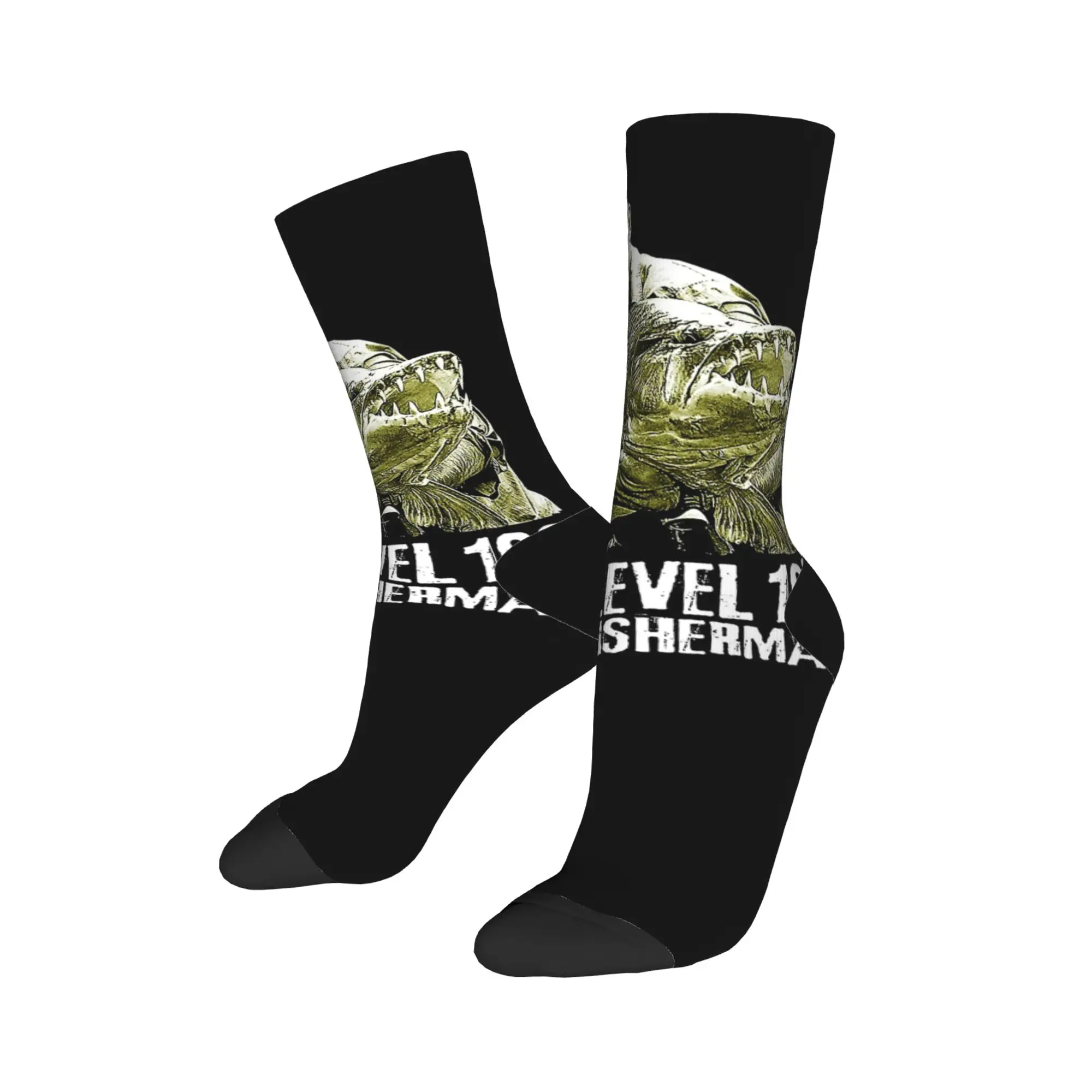 Jeremy Wade Level 100 Fisherman Socks Men's Women's Socks Novelty Spring Summer Autumn Winter Middle Tube Socks Gift