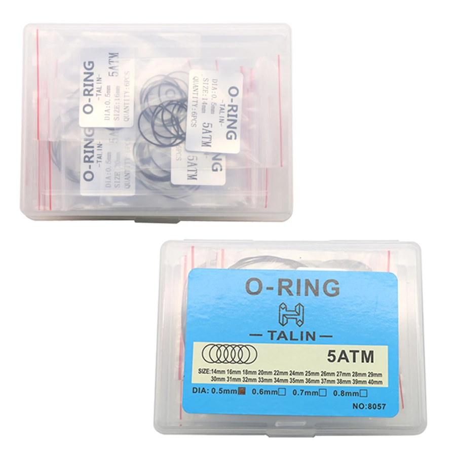 Детали часов, задняя крышка часов, водонепроницаемое кольцо, уплотнительное кольцо, нижнее скрытое кольцо, эластичное резиновое кольцо в штучной упаковке 0,5.