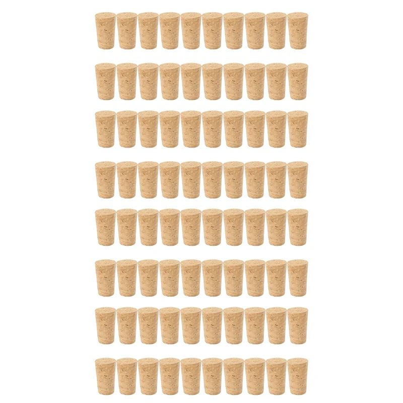 

80Pcs/Lot Natural Wood Corks Wine Stopper Wood Bottle Stopper Cone Type Wine Bottle Corks Plug Sealing Cap Beer Corks