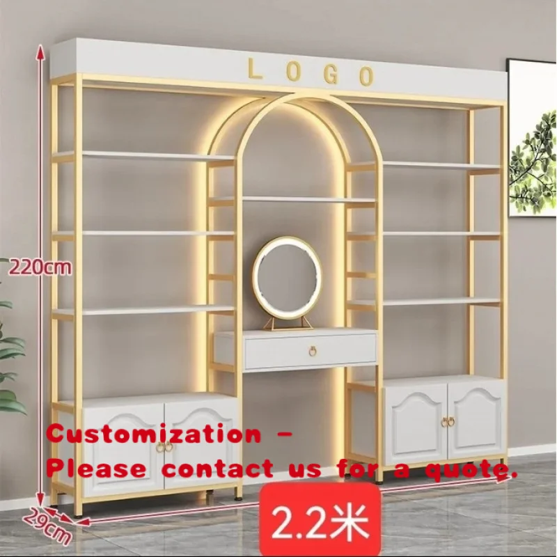 custom.Customized Modern Simple Design Shelving Displaying Nail Polish Products Beauty Spa Cosmetic Stores
