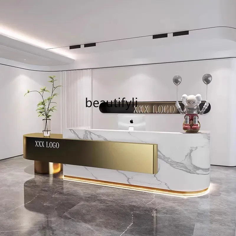 Simple Modern Cashier Company Front Desk Consulting Reception Desk Front Desk Clothing Store Bar Counter