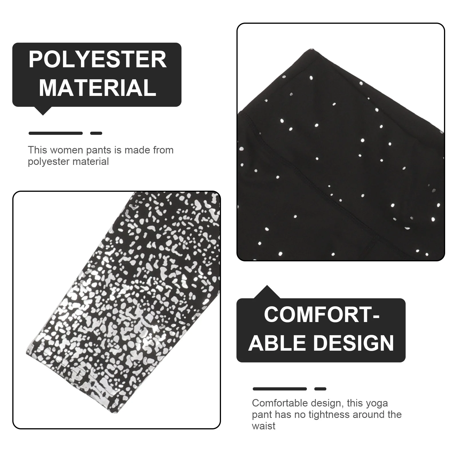 

High Waist Yoga Pant Women Black High Waisted Leggings Tummy Control Gym Leggings Pack for Yoga Aerobics Gym Pants