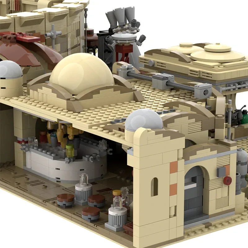 A New Hope Star Series Desert Village Eisley-Cantina Tatooine Luke's X-34 Soro Speeder ต่อสู้ยานอวกาศ Building Block ของเล่น