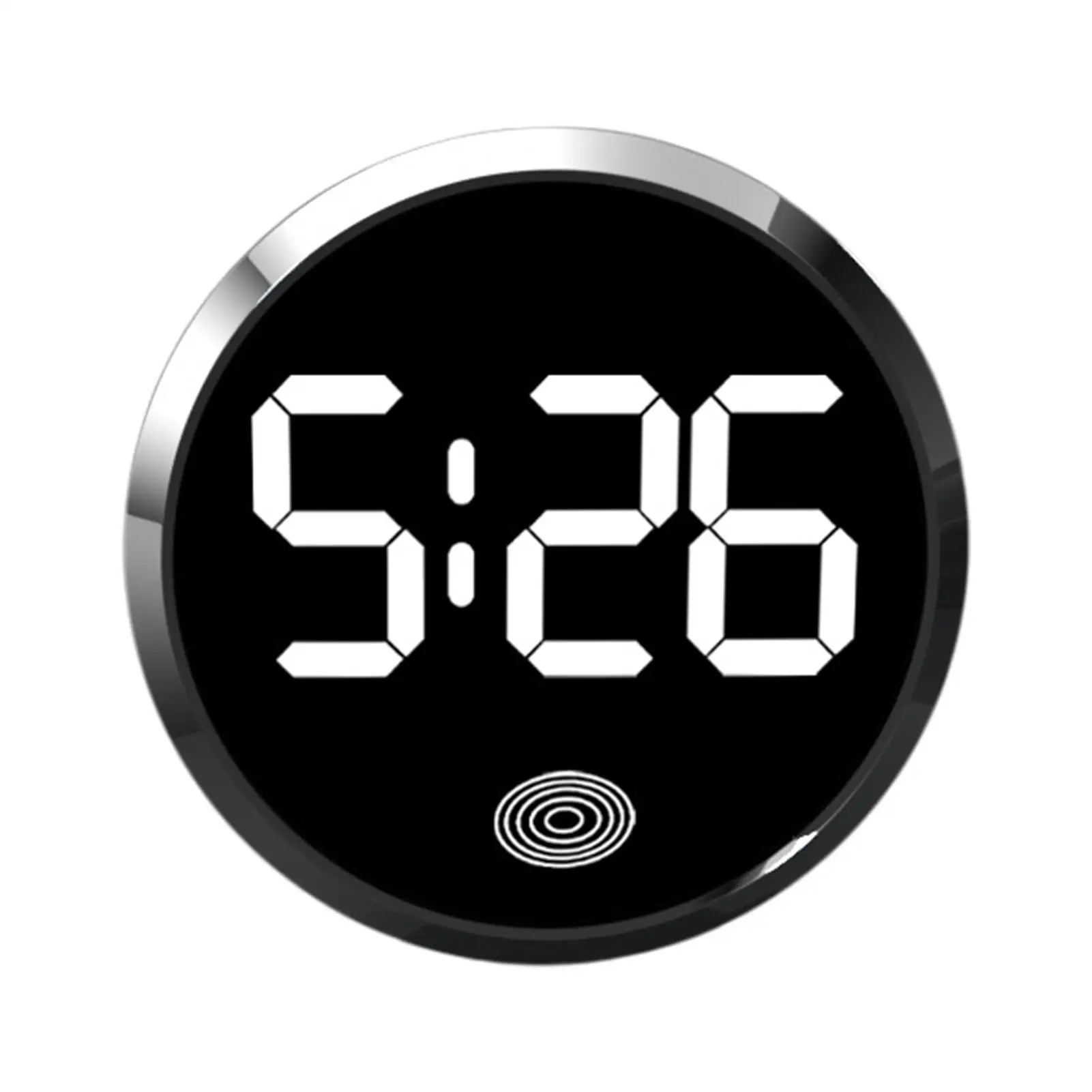 Fashionable Car LED Clock Touch-Control Dashboard Watch with LED Display Light for Fridge RV Classroom Travel Vehicle