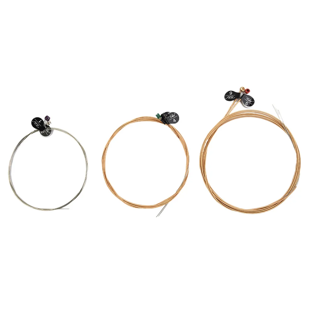 Acoustic Guitar Strings 13-56 Beginner Players Brass&Metal Full Size Guitar Parts Strings 09-45 11-52 6Pcs/set