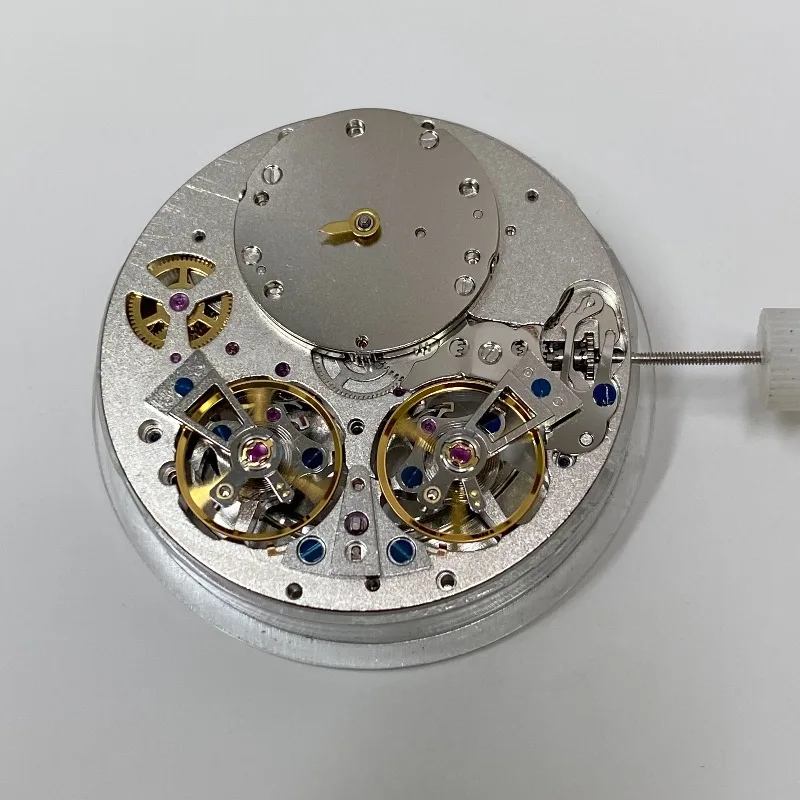 Shanghai Double Balance Automatic Mechanical Movement Partial Center Double Pendulum Movement Three-pin Large Second Independent