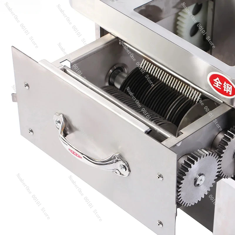 Electric Meat Slicer for Grinder Commercial Automatic Fish Cutter Shredded Stainless Steel Meat Grinder Drawer Type Meat Slicer