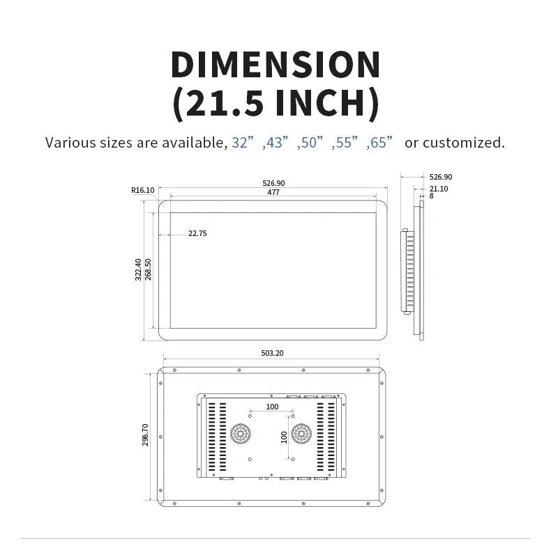1920*1080 Lcd Display Capacitive Touch Screen Self-service Tourist Information Checking Info Kiosk Terminal