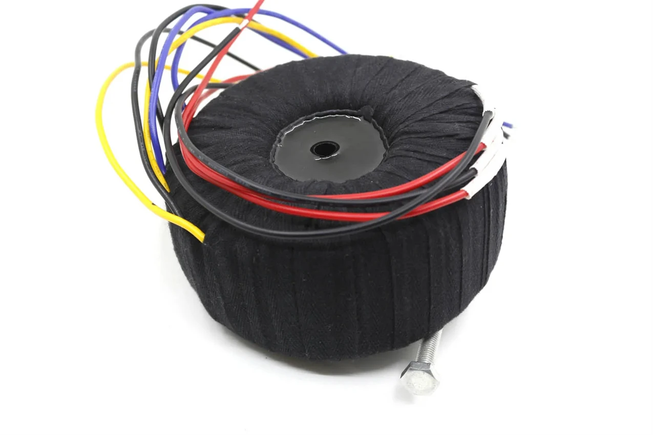 

High end Oxygen Free Copper Transformer 500VA Black Cloth Toroid Transformer 19V-0-19V X2 / Accept Other Voltage Customization