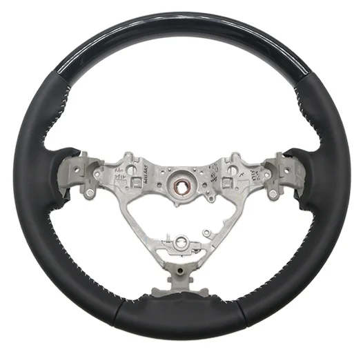 

Wood Steering Wheel Fit for 2017 Noah Leather Peach Wood Steering Wheel Bare Wheel