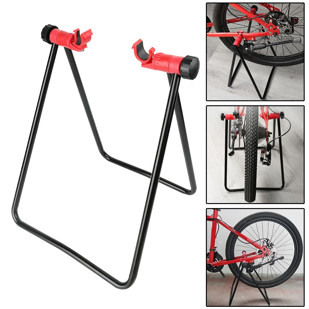 Klappbarer Fahrradständer U-förmiger Reparaturständer für Rennräder und Mountainbikes Bodenständer zur Reparatur und zum Parken