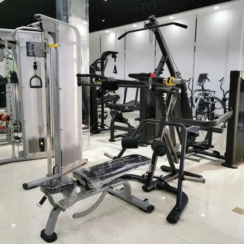 Leg Curl Extension Multi Station Leverage Trainer Weightlifting Pulley System Multi  Machine Gym Home Plate Loaded Squat Rack