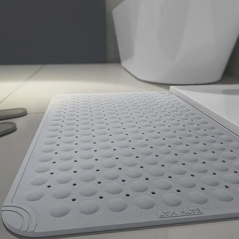 욕실 샤워 매트 욕조 패드, 가정용 욕실 미끄럼 방지 패드, 배수 구멍 및 흡입 컵, 욕조 마사지 발 패드