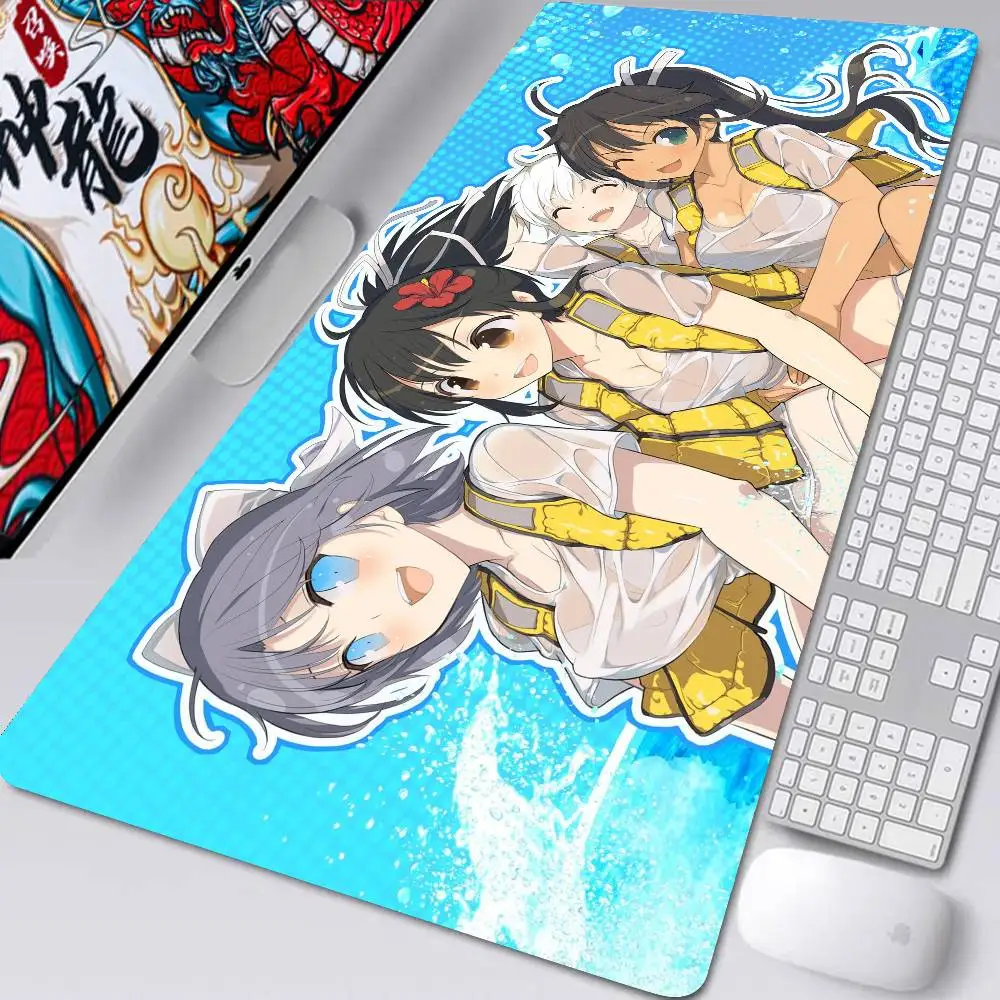 Game S-Senran Kagura Anime Mousepad Non-slip Suitable For Office Computers Laptops E-sports Game Desk Mats XXL Keyboard