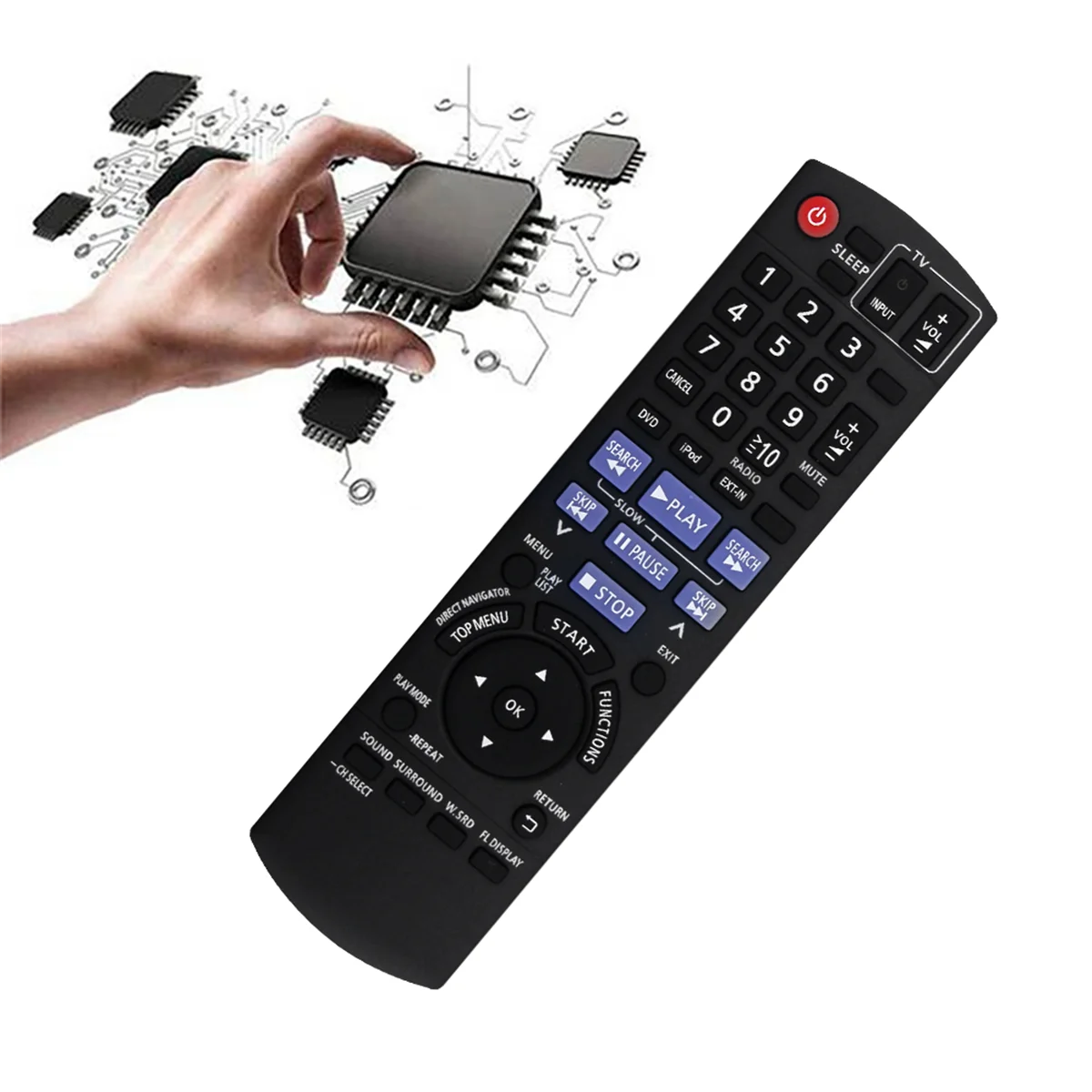 パナソニック ホームシアター レシーバー用 N2QAYB000514 リモコンを交換します。