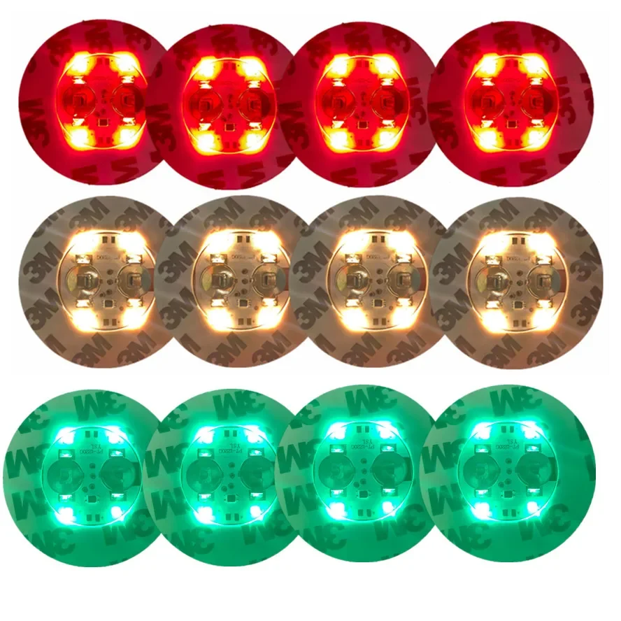 Dessous de verre LED alimenté par batterie, 3 Modes avec tapis de verre à vin, tampon de tasse, autocollant bouteille de boisson, décor de fête, Bar, veilleuse, 1 à 40 pièces