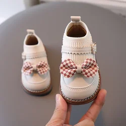 Girls Children Princess Shoes Baby Kids Elastic Slip on Sock Shoes Lightweight Breathable Soft Sole Non Slip First Walking Shoes