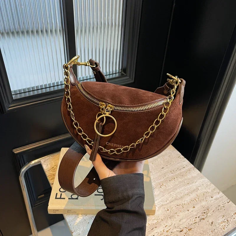 

Super Popular Niche Bag for Women 2024 Autumn and Winter New Versatile Crossbody Dumpling Bag Single Shoulder Armpit Saddle Sac