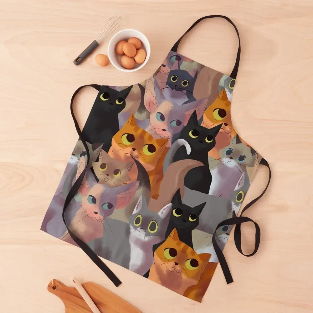 

Фартук Lotsa для кошек, товары для дома, мужской подарок, куртка шеф-повара, Мужской фартук