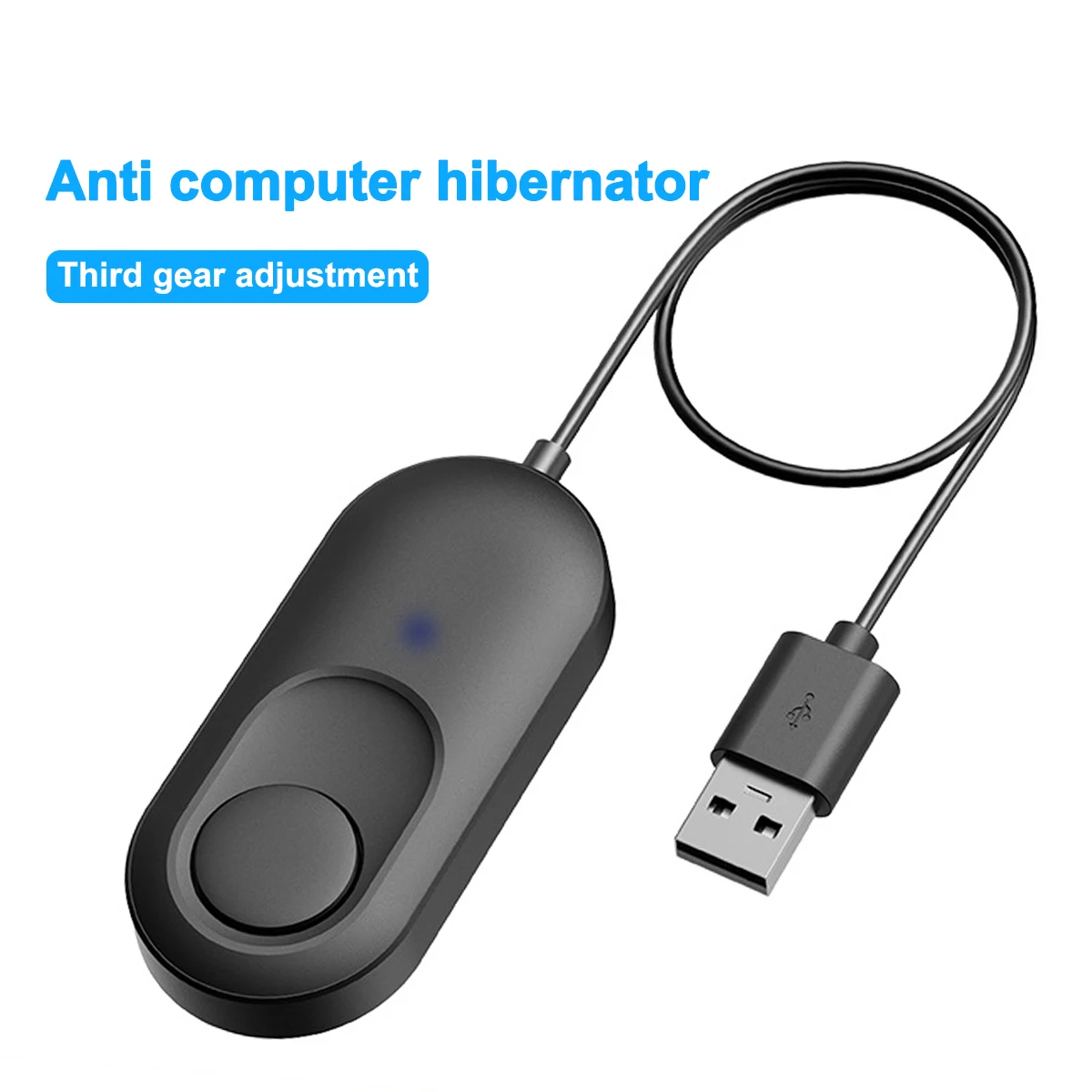 محرك Anmone Mouse Jiggler مع مفتاح تشغيل/إيقاف ومنفذ USB، بدون سائق ولا حاجة إلى برنامج، يحاكي حركة الماوس