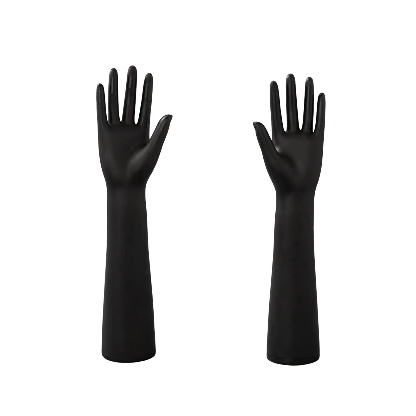 Black Female Mannequin Hand Jewelry Display Stand, Lightweight, Elegant, Smooth Lines, Practical, Gloves Display, Photo Prop