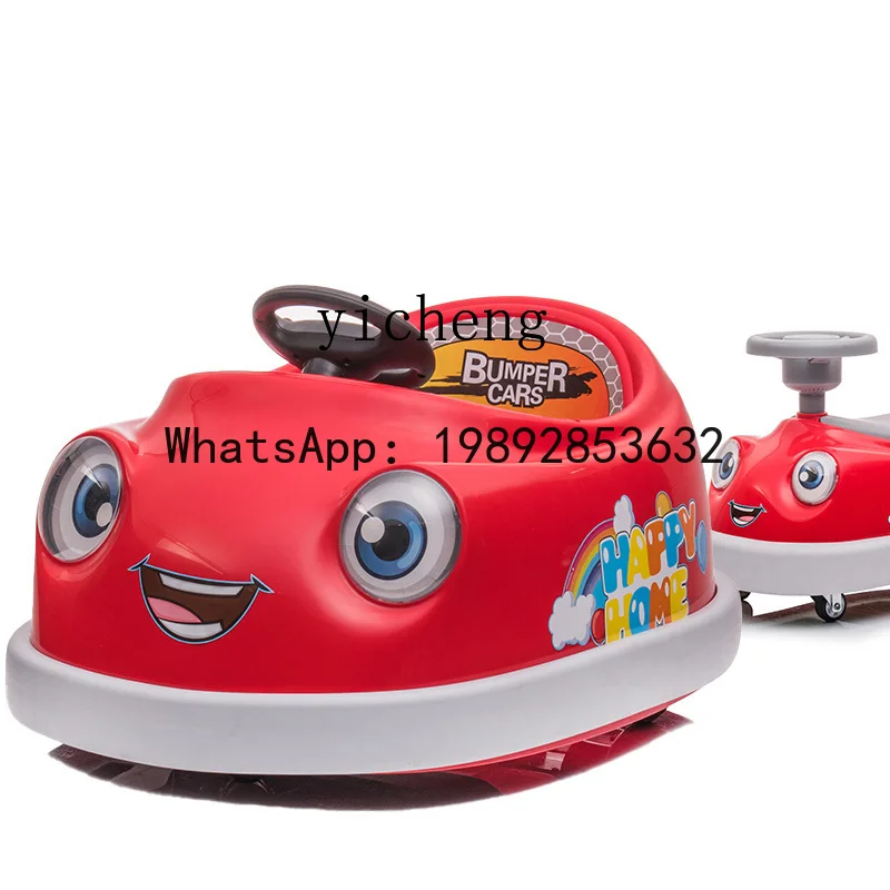 AG voiture électrique pour enfants contrôle à quatre roues bébé pousser moto bébé jouet voiture Portable enfants pare-chocs voiture