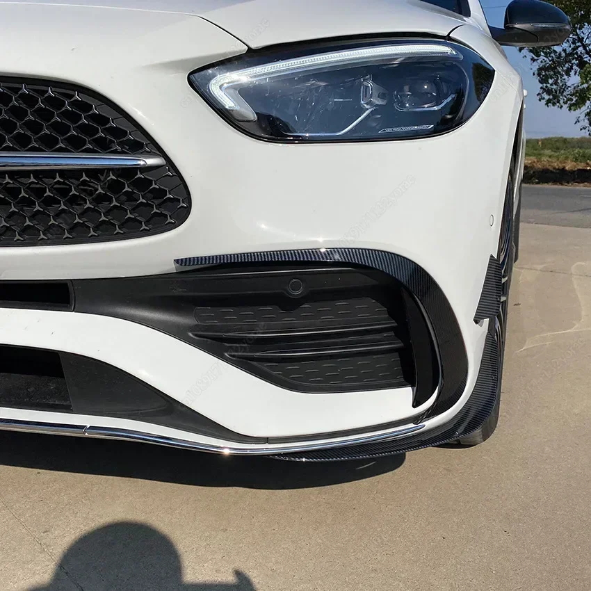 

For Mercedes Benz W206 S206 C Class C180 200 300 400 C43 AMG-Line 2022-2024 Front Bumper Spoiler Grille Side Splitter Bodykits