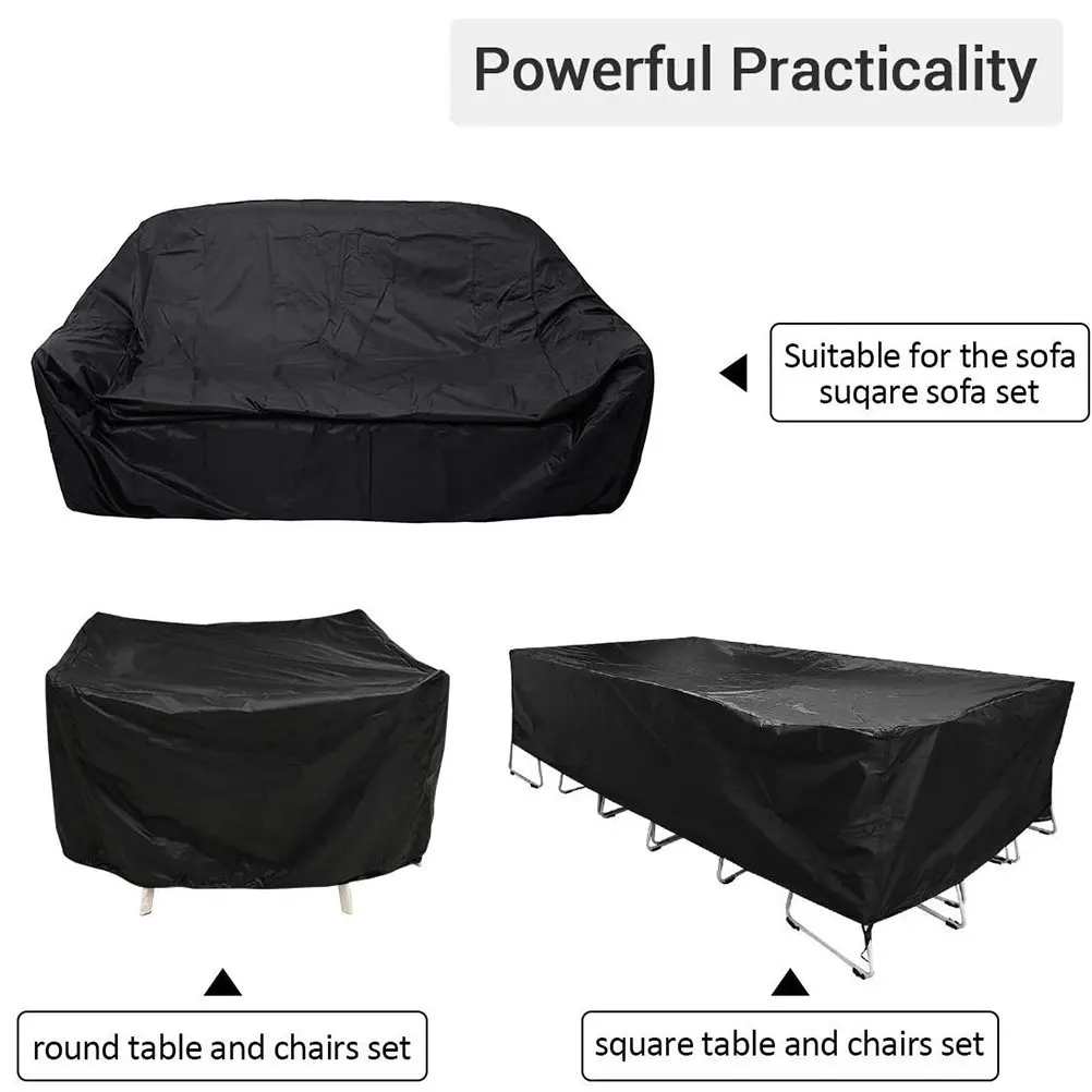 Heavy Duty Waterproof Garden Table Cover Outdoor Patio Furniture Protector Covers for Rattan Oval Couch Seat Sofa Chair All