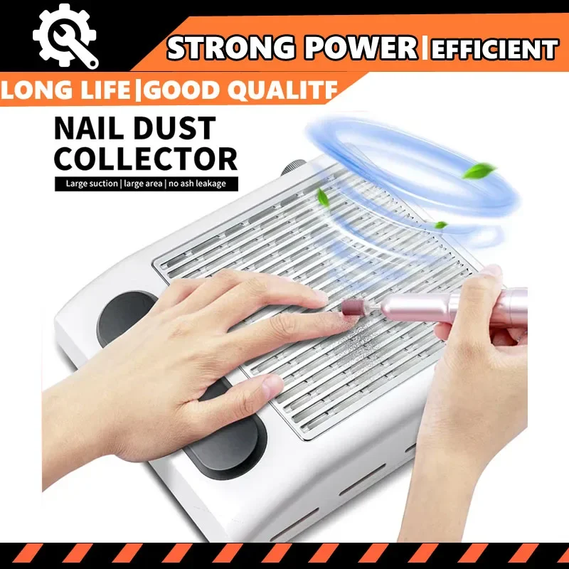 

Мощный пылесборник для ногтей, мощный всасывающий пылесос для ногтей, акриловый профессиональный маникюрный пылесборник с низким уровнем шума