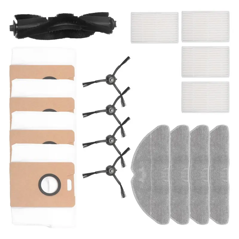 AS60-For TP-Link Tapo RV30 Max / RV30 Max Plus / RV20 Max / RV20 Max Plus Parts Side Brush HEPA Filter Mop Pads Dust Bags