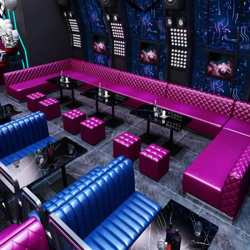 custom，Restaurant Corner Sofa Seating U shape Chaise Lounge for KTV