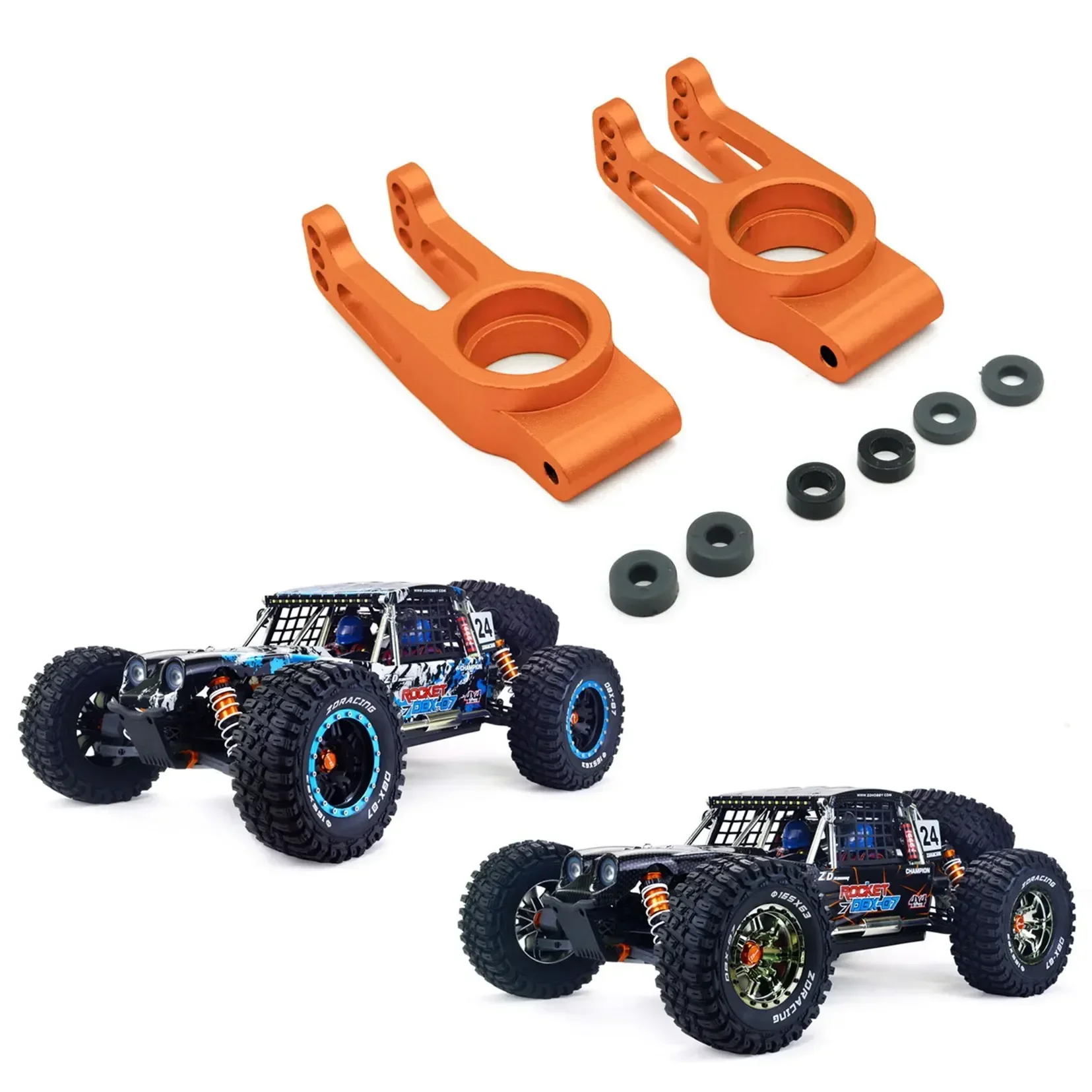 2 buah Metal Steering Cup 8052 untuk ZD Racing DBX-07 DBX07 EX-07 EX07 1/7 RC suku cadang Upgrade mobil aksesoris