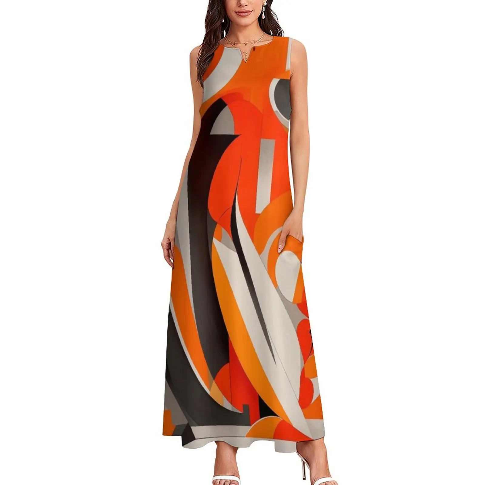 digital painting 5 Long Dress women