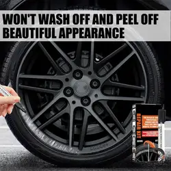 Car Wheel Rim Scratch Repair Kit Universal Markers And Fillers Black For Rims Quick & Easy To Use Car Paint Accessories