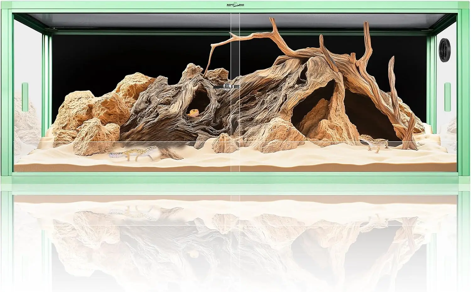 

68 Gallon Reptile Terrarium 48 x 18 x 18 Light Weight Reptile Enclosure Colored Reptiles Tank with Tempered Glass Door Large