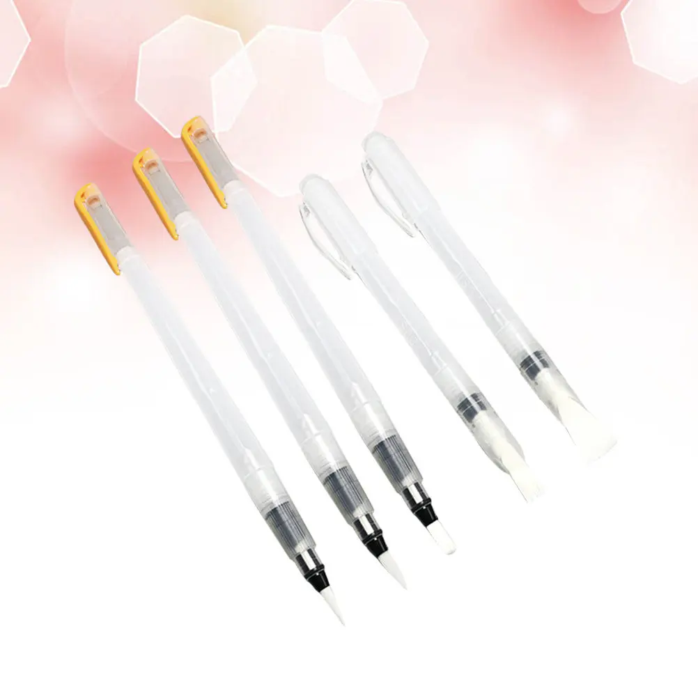 6 pcs Set Painting Brush Watercolor Art Halloween Christmas New Year Coloring Brush Pen Drawing Brush Pens Fine Brush Tip